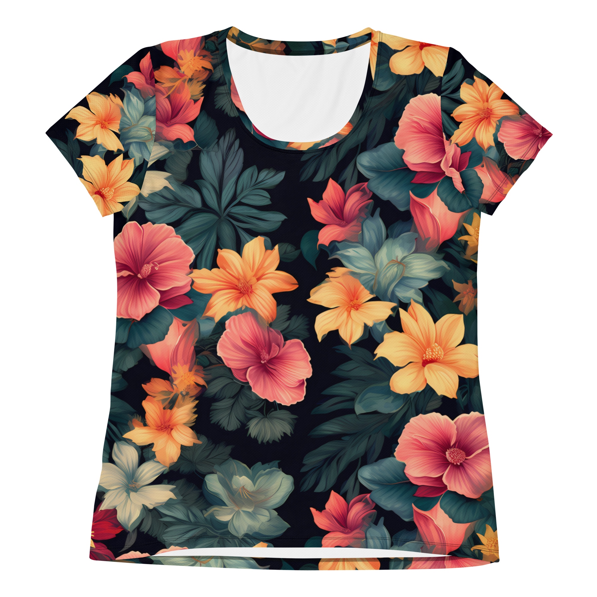 Camiseta técnica Flores - Imagen 2