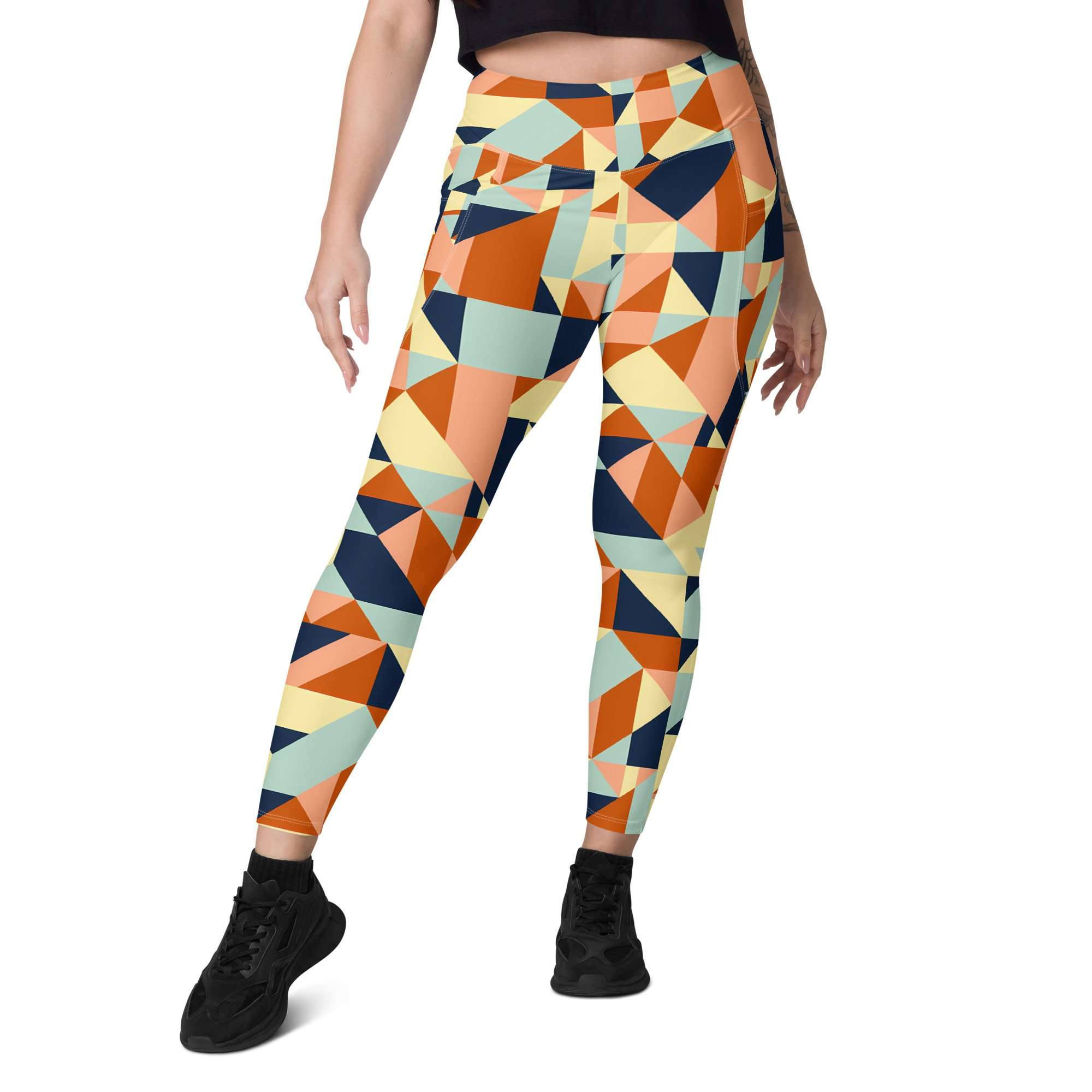 Leggings largos con bolsillos Caleidoscopio