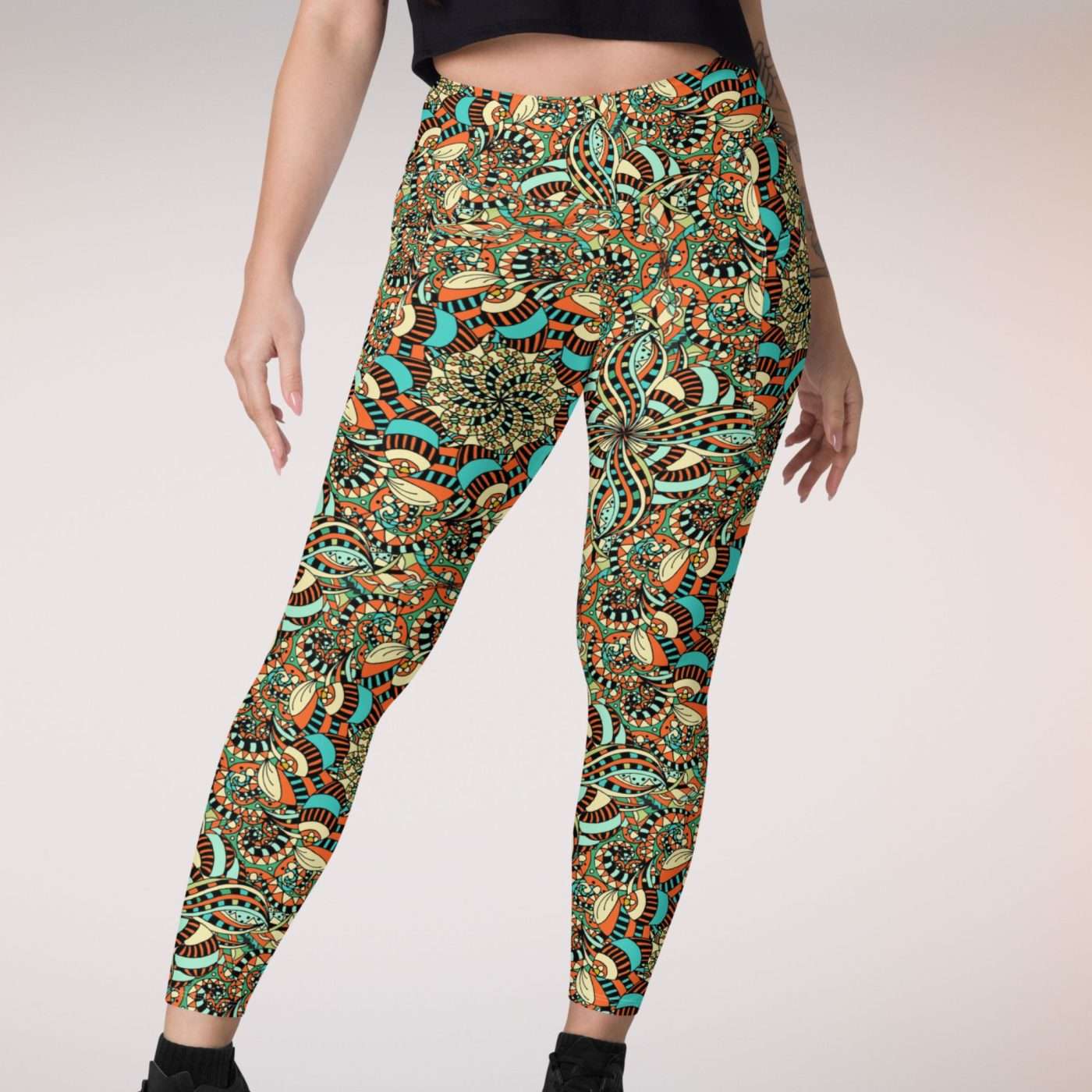 Leggings largos con bolsillos Psicodelia