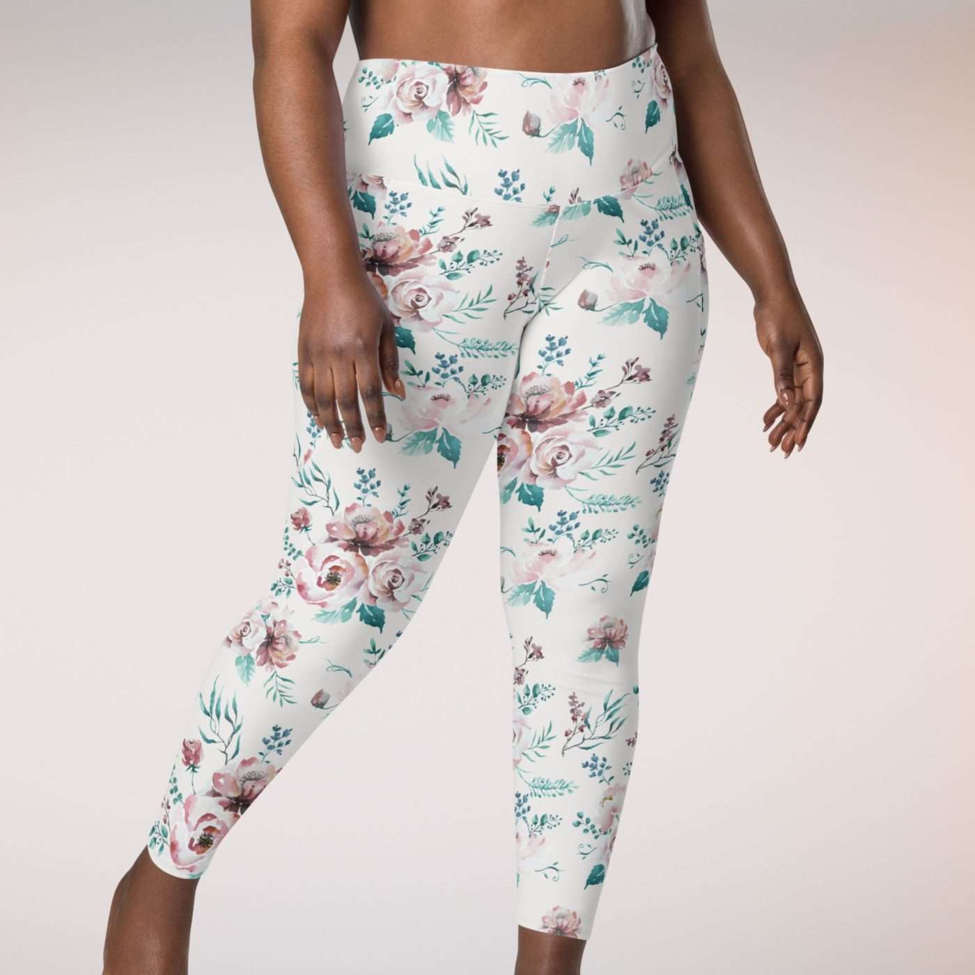 Leggings largos con bolsillos Rosas