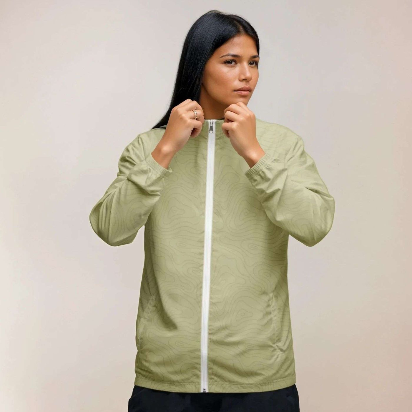 Cortavientos unisex Oliva